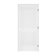 Codel Doors 24" x 80" x 1-3/8" Primed 2-Panel Interior Flat Panel Door with Ovolo Bead 4-9/16" LH Prehung Door 2068pri8082LH1D4916